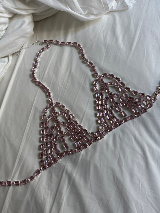 Bralette crystal rosa
