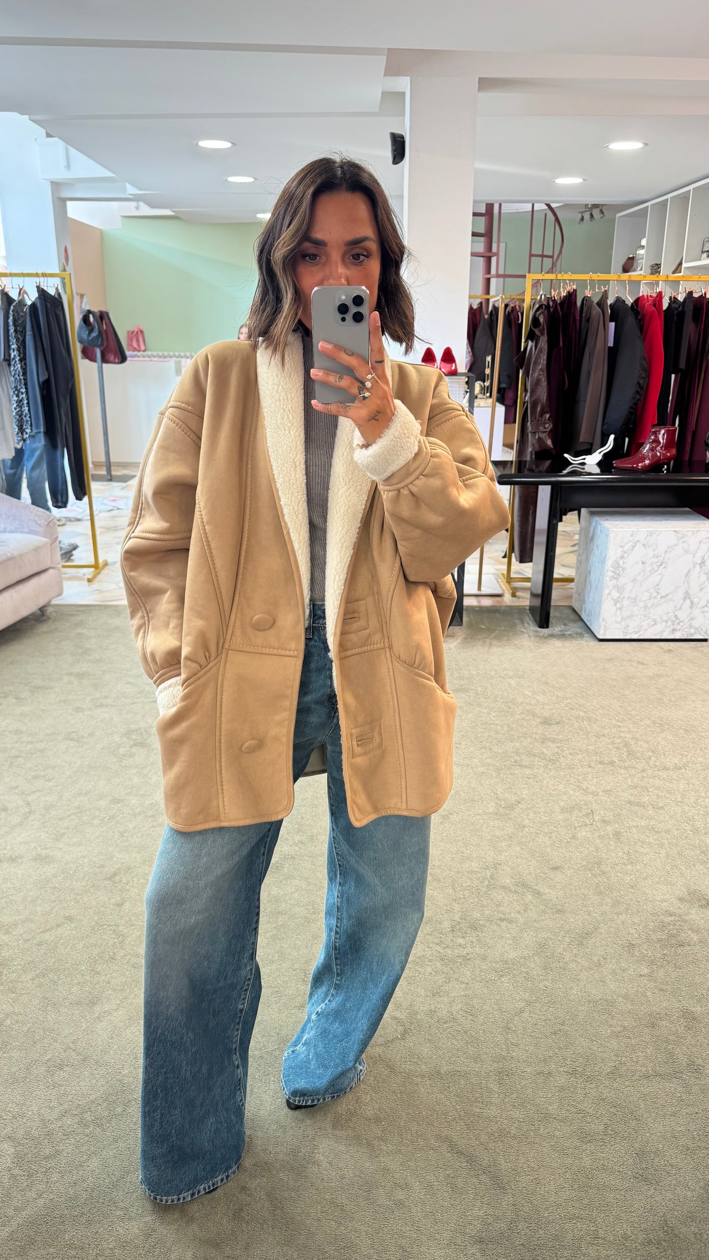 Montone eco beige nude Nine Minutes