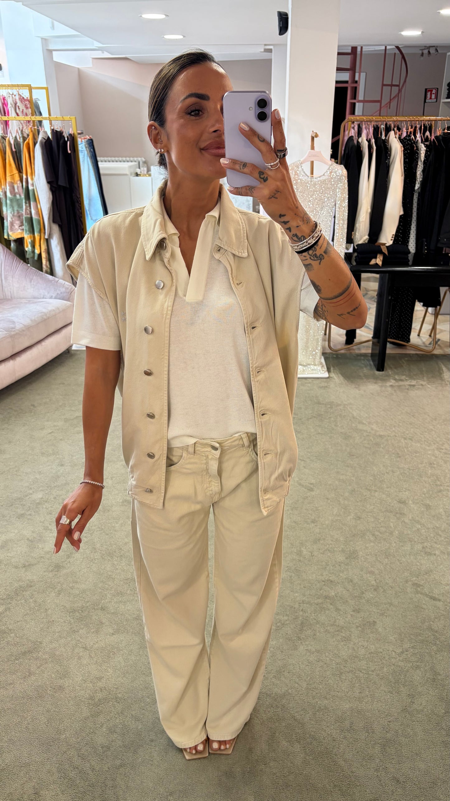 Jeans bea beige Icon