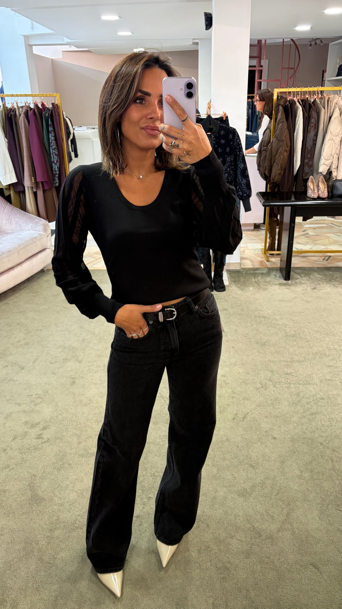 Jeans kori neri straight sl