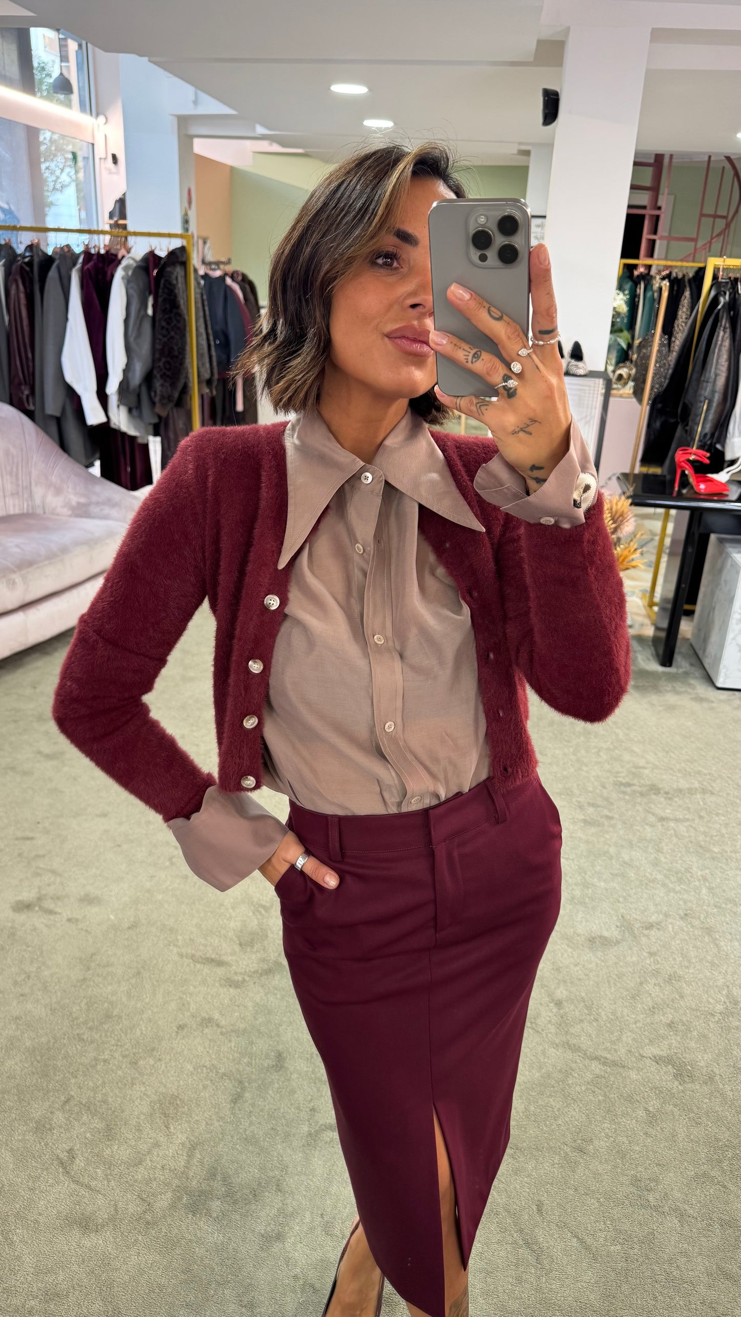 Camicia ginny MAR DE MARGARITAS rosa nude