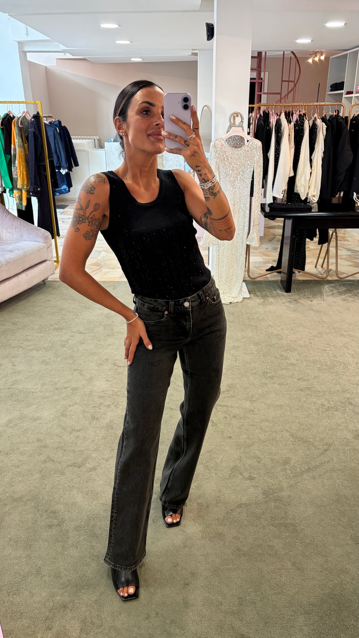 Jeans addy Dr.Denim straight vintage black