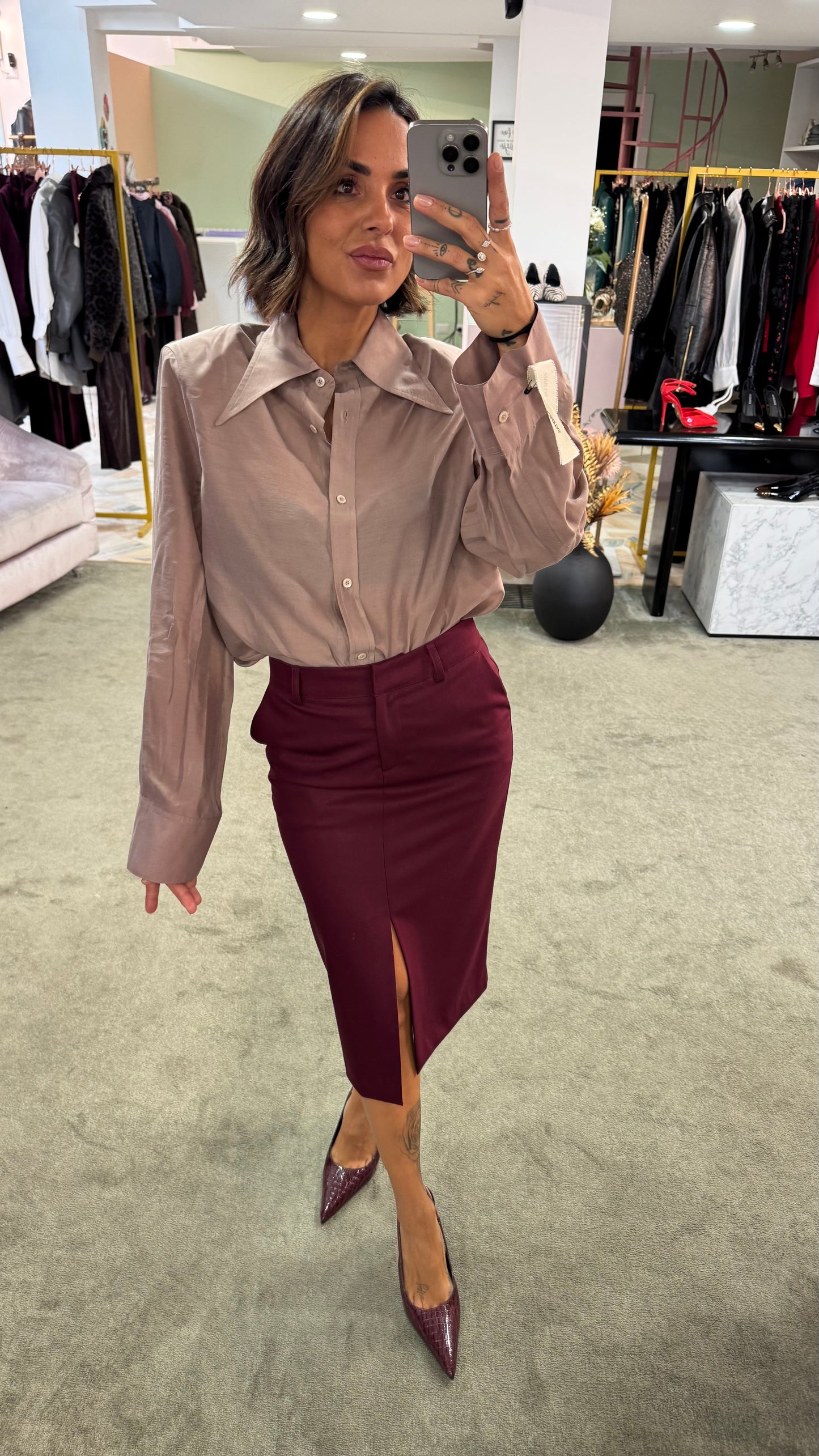 Camicia ginny MAR DE MARGARITAS rosa nude