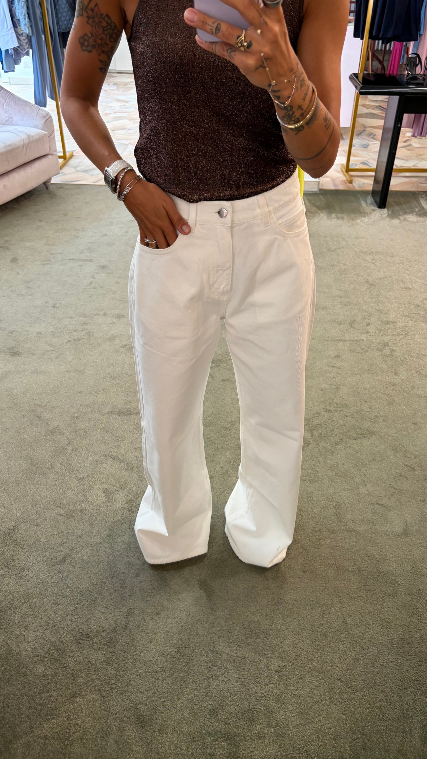 Jeans debby bianco Icon A/I26