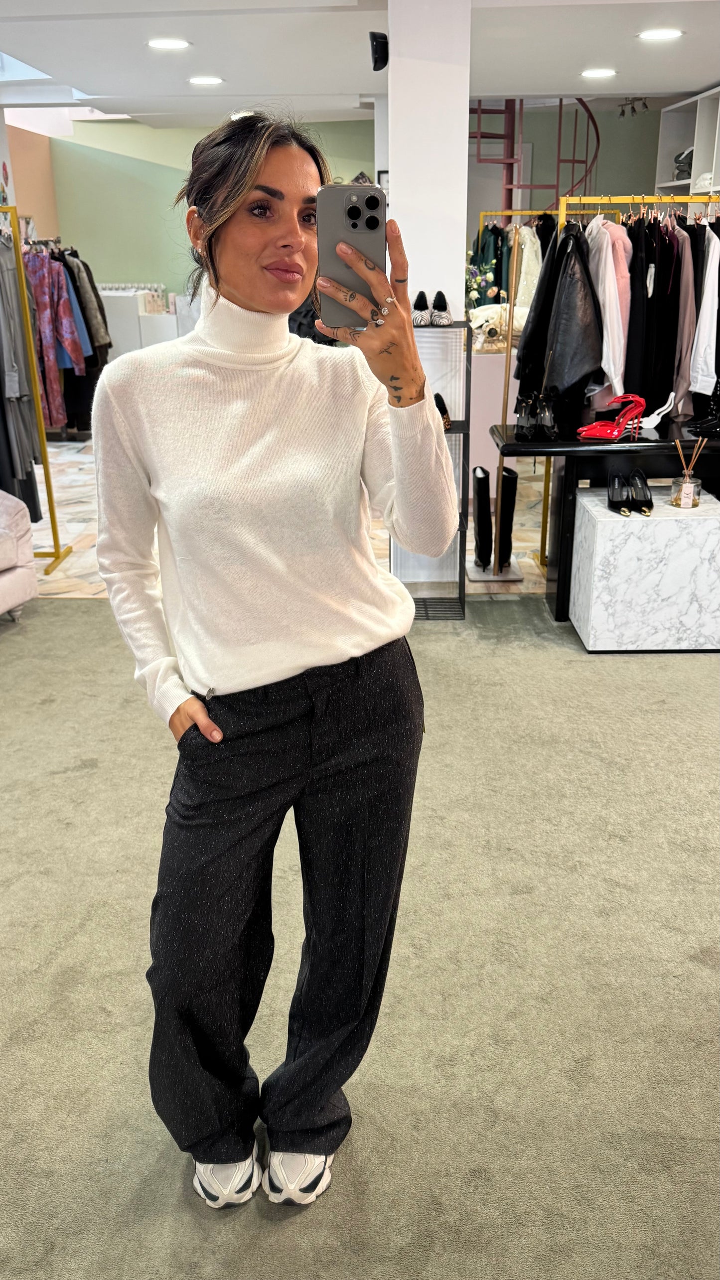 Dolcevita bianco in angora tk