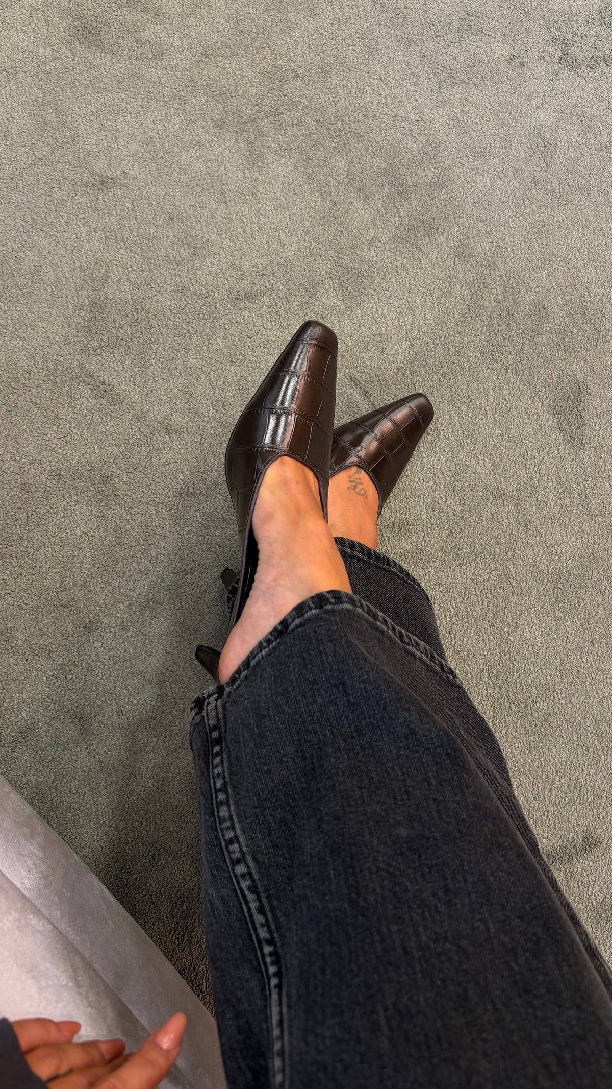 Mules marrore in pelle crocco sl