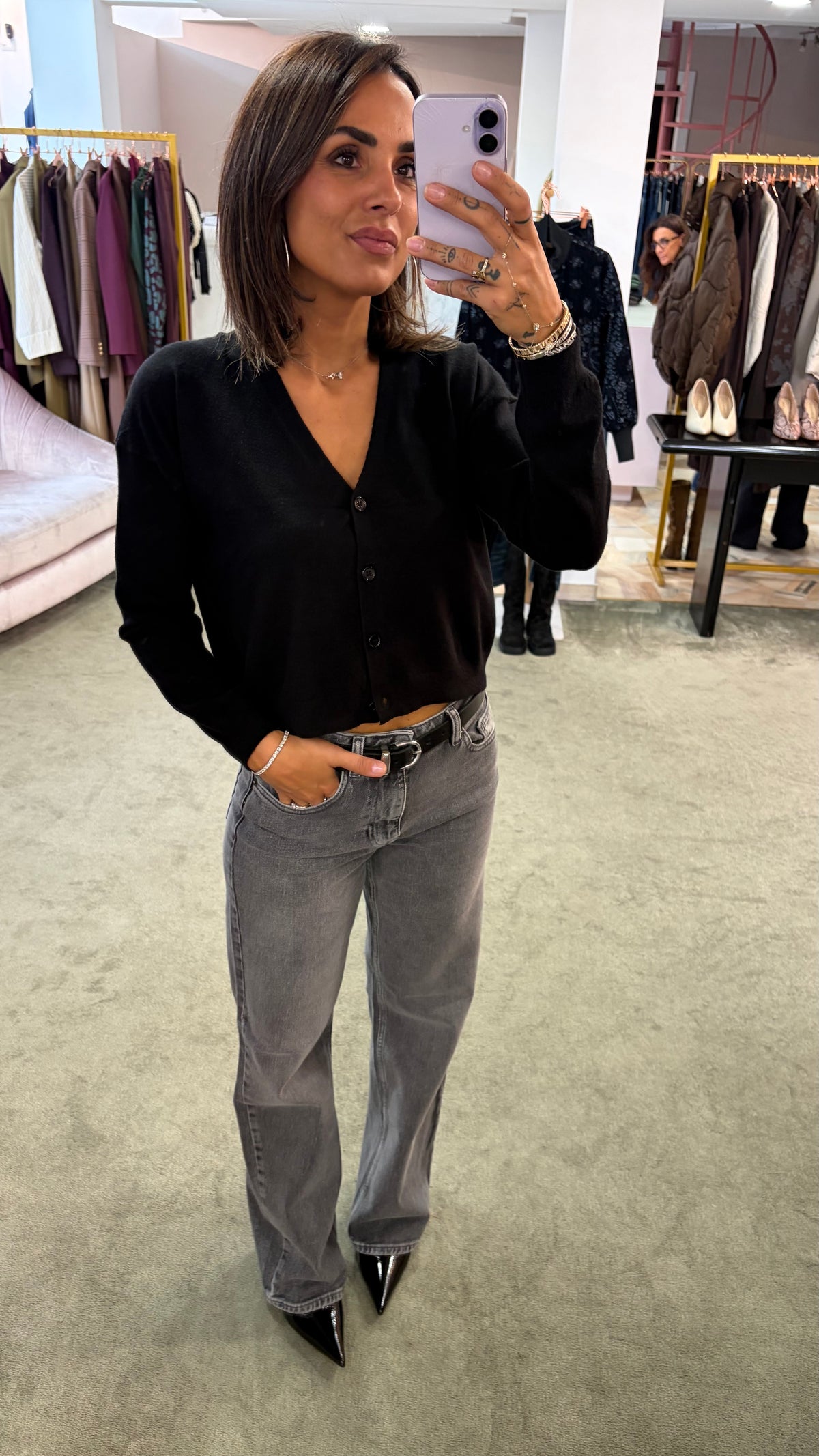 Jeans kori grigi straight sl
