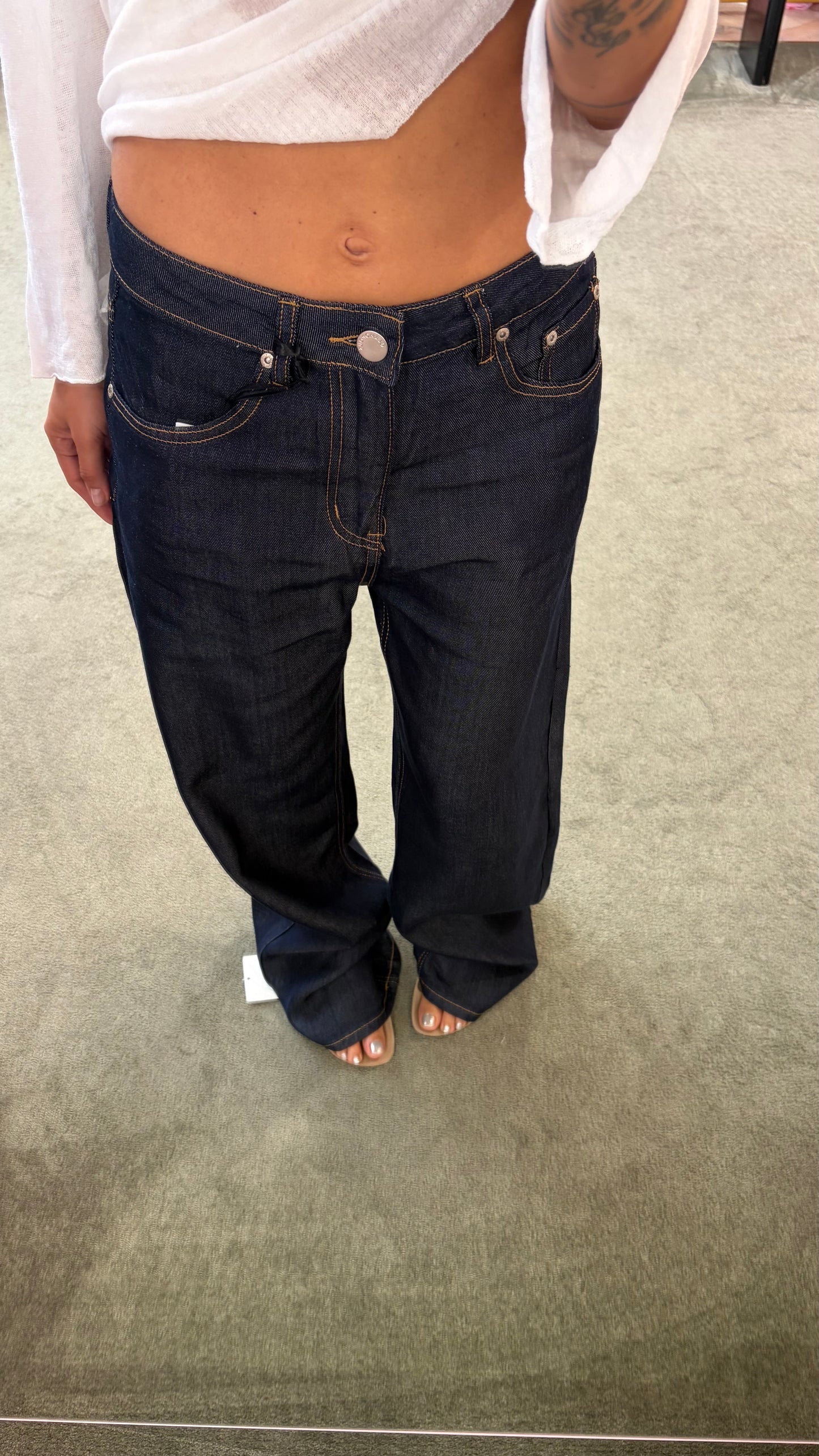 Jeans denim scuro tela leggera gl