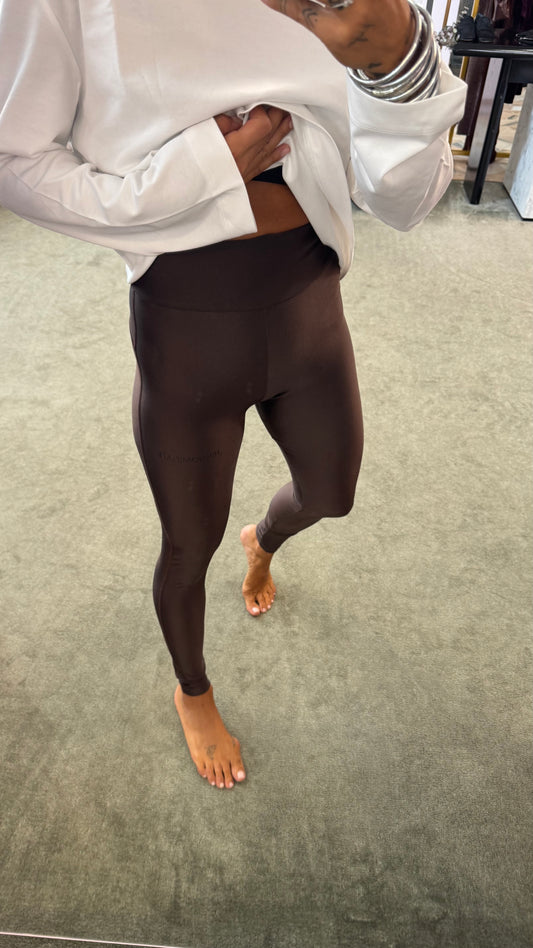 Leggings cioccolato in lycra Hinnominate