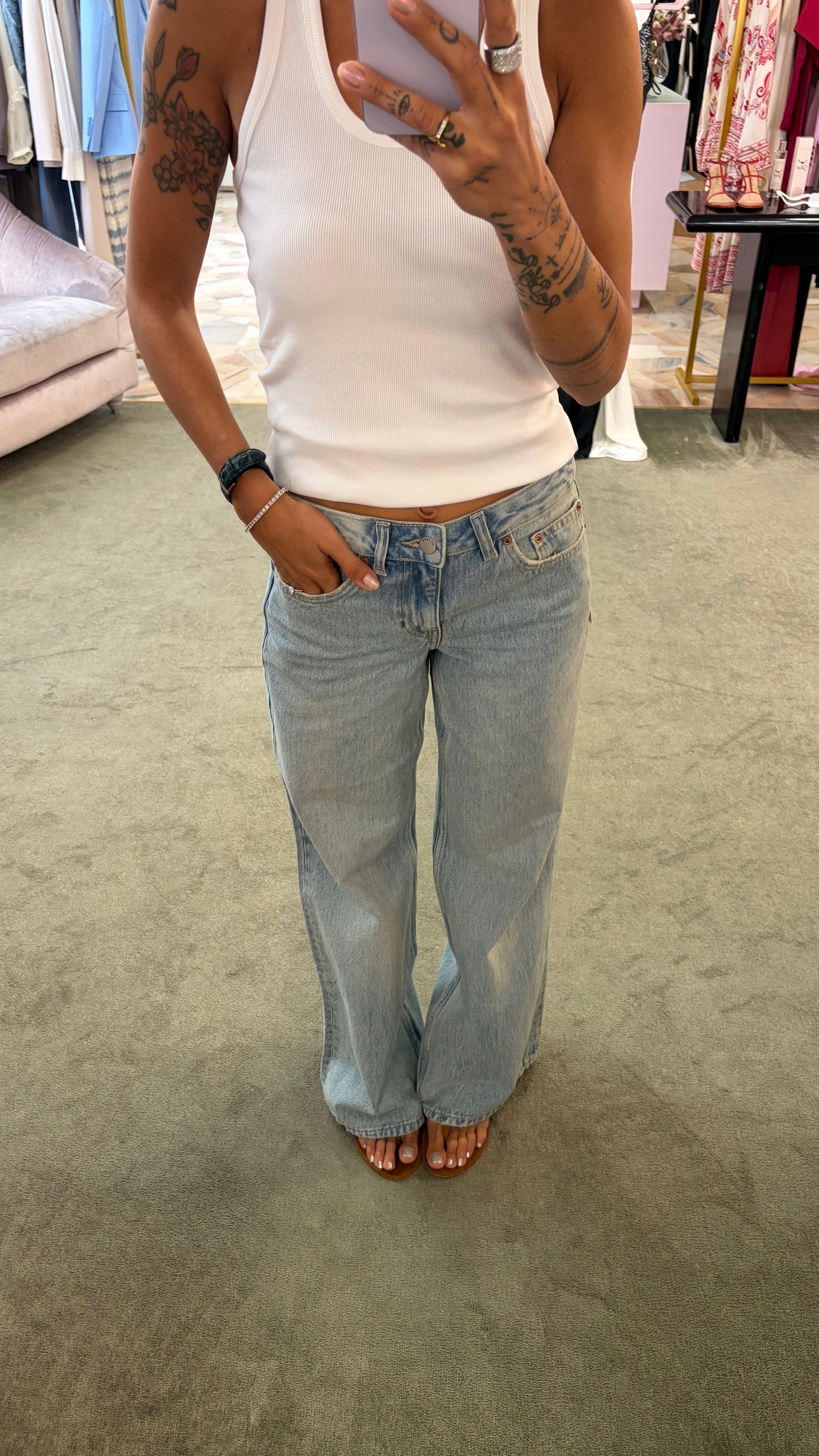 Jeans rhue Dr.Denim wide denim chiaro