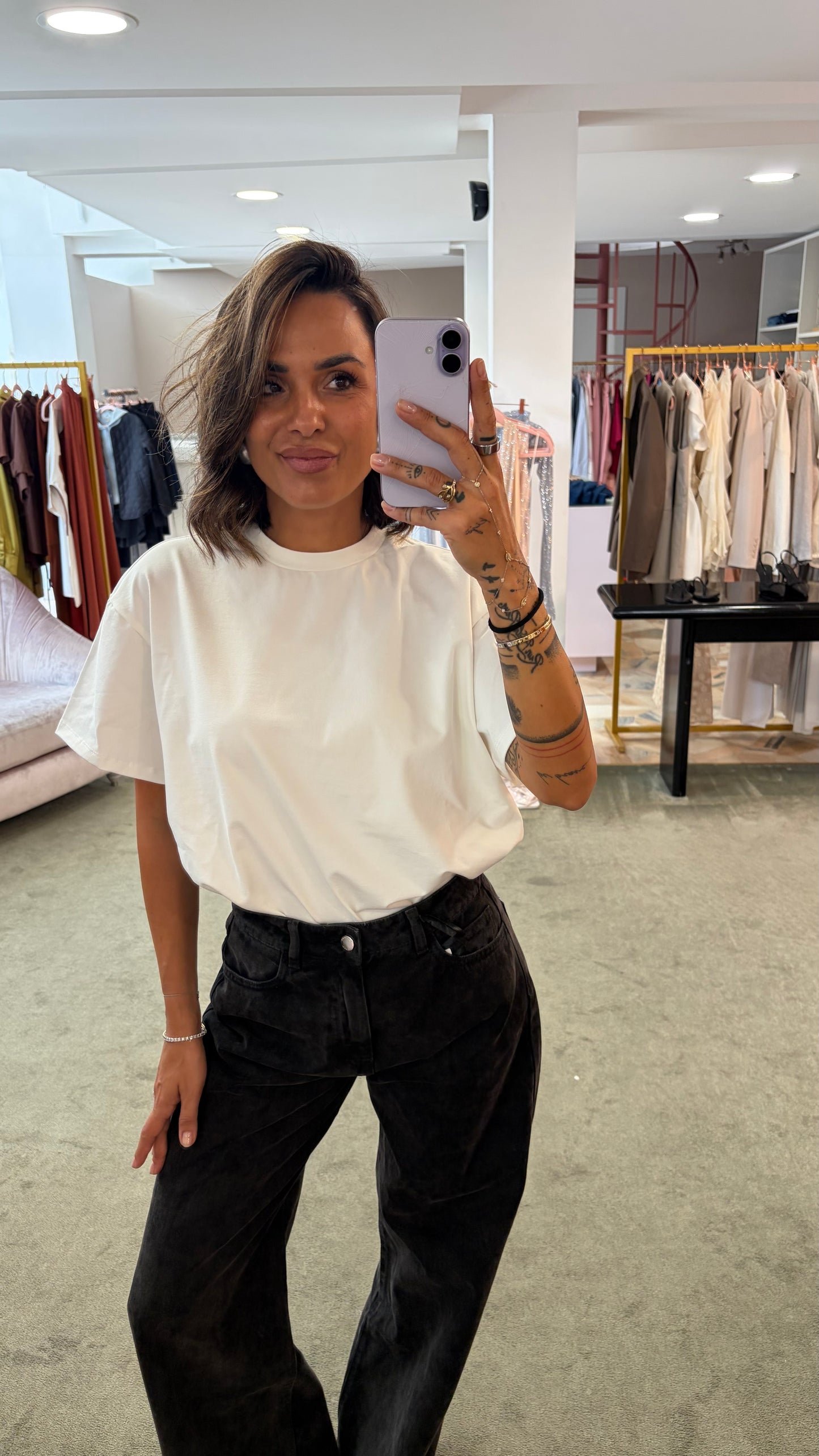 T-shirt over dallas bianca aw