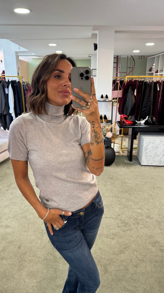 Dolcevita grigio chiaro manica corta tk