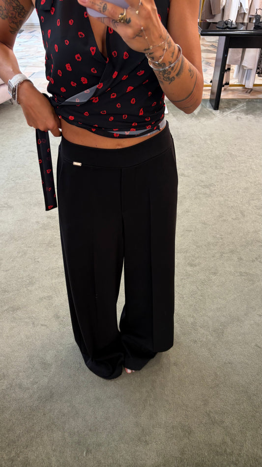 Pantaloni neri wide leg fr A/I26