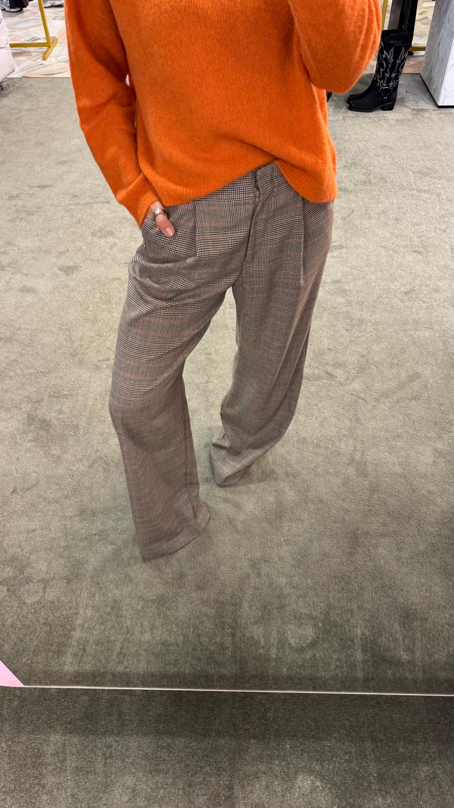 Pantaloni principe di galles con pences Hinnominate