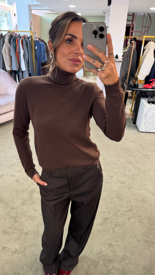 Dolcevita marrone  in angora tk