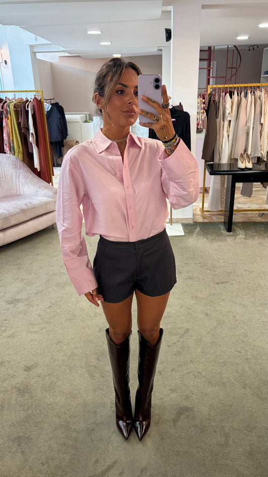 Camicia connie rosa regular sl