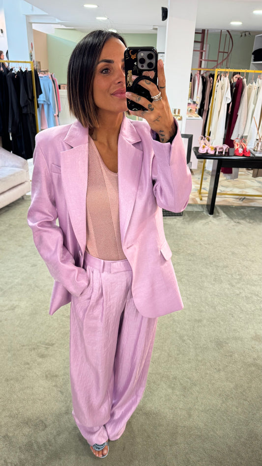 Blazer lilla satin lucido Actualee