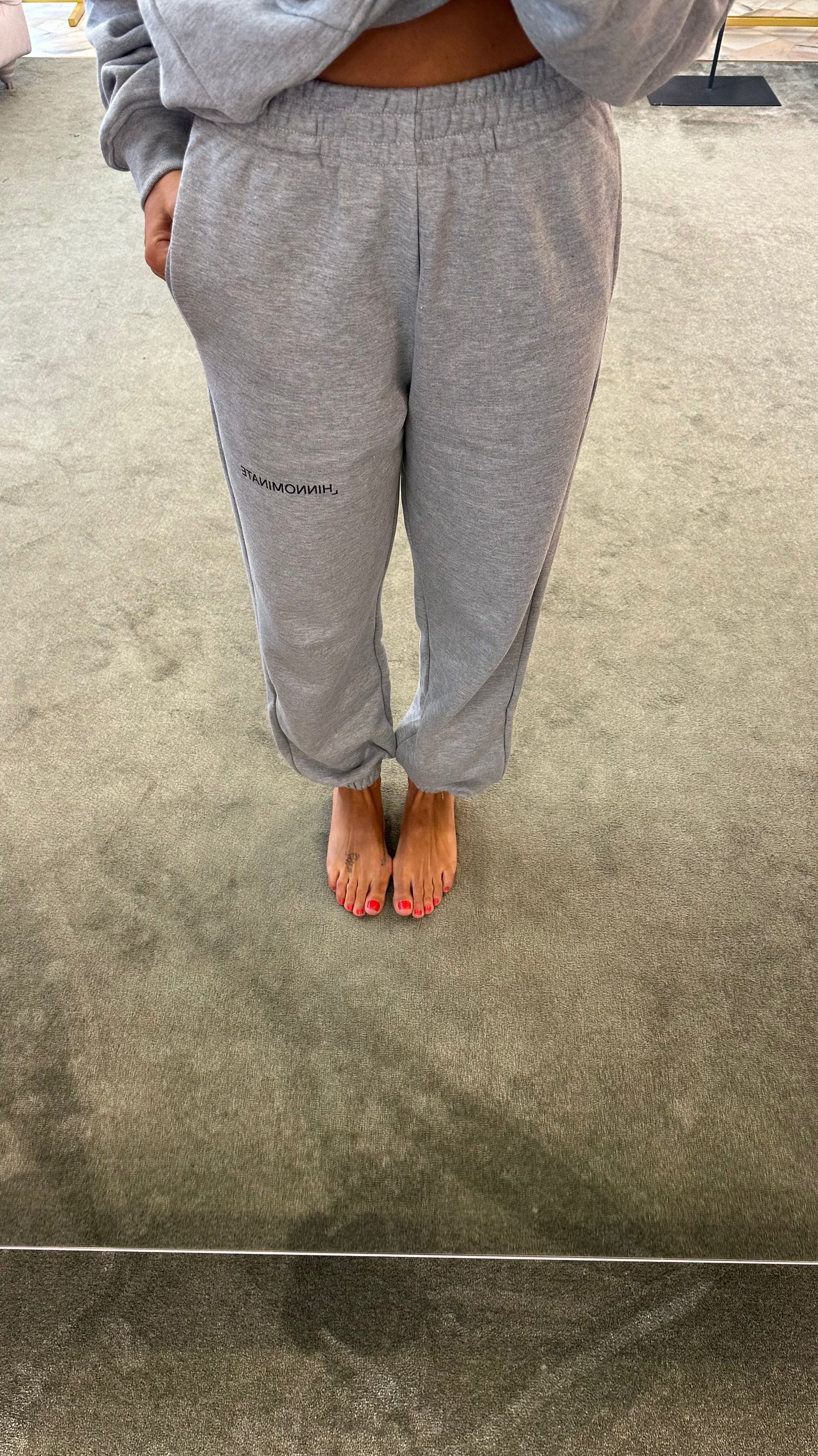 Joggers grigi hinnominate