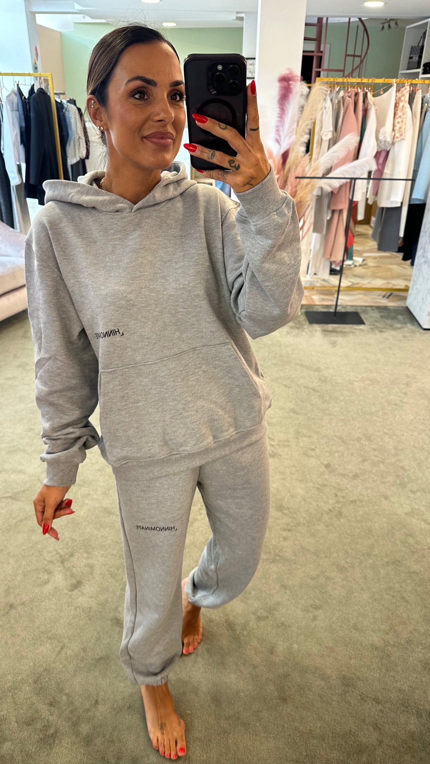 Joggers grigi hinnominate