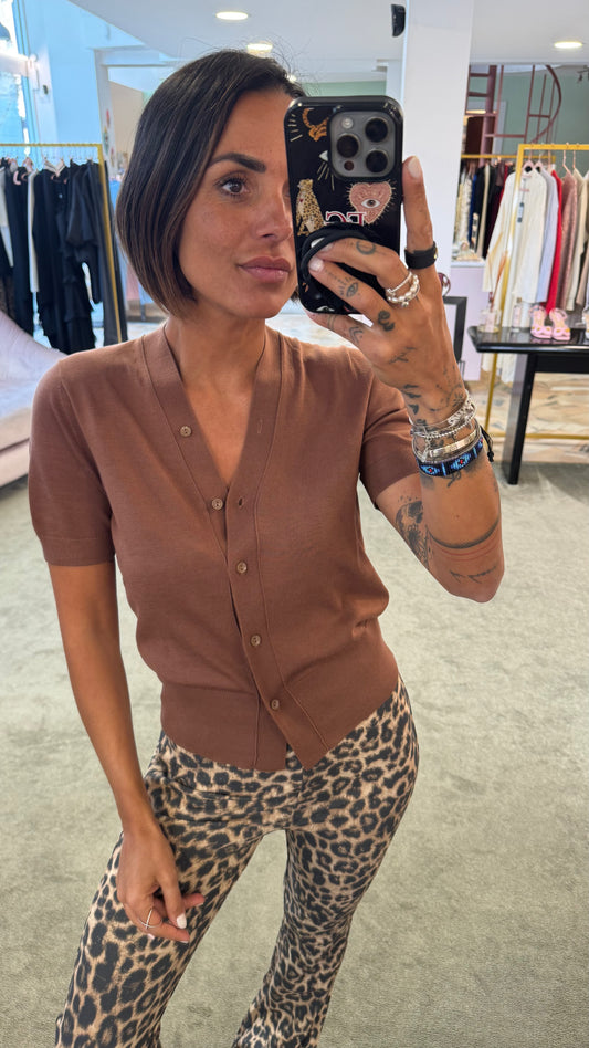 Cardigan luna deserto manica corta pt