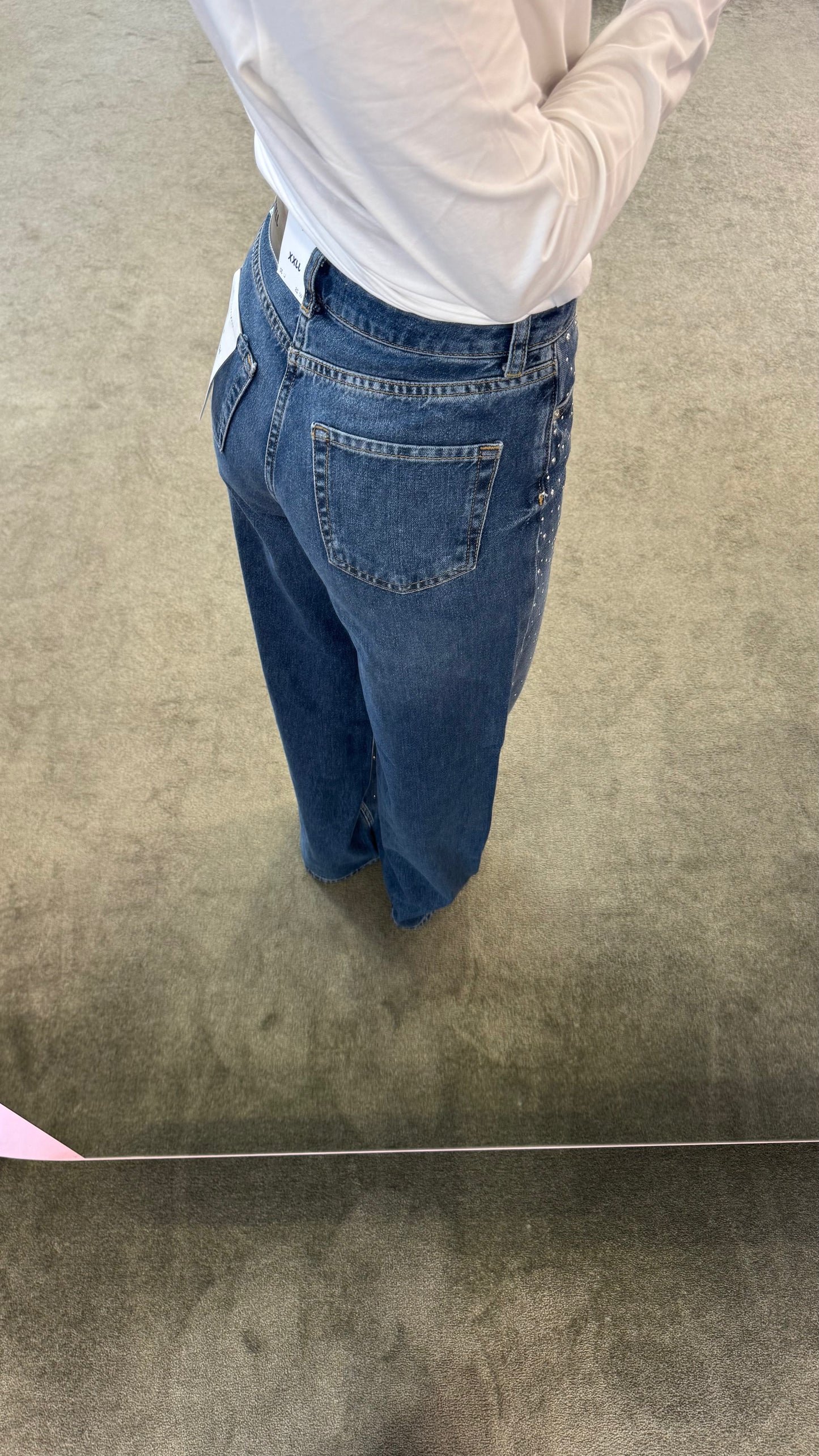Jeans tokyo wideleg borchie
