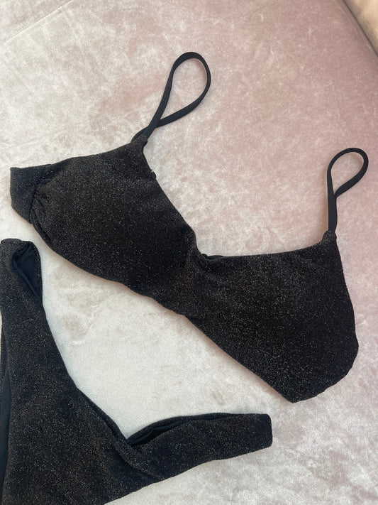 Bikini fascia nero lurex Matinée