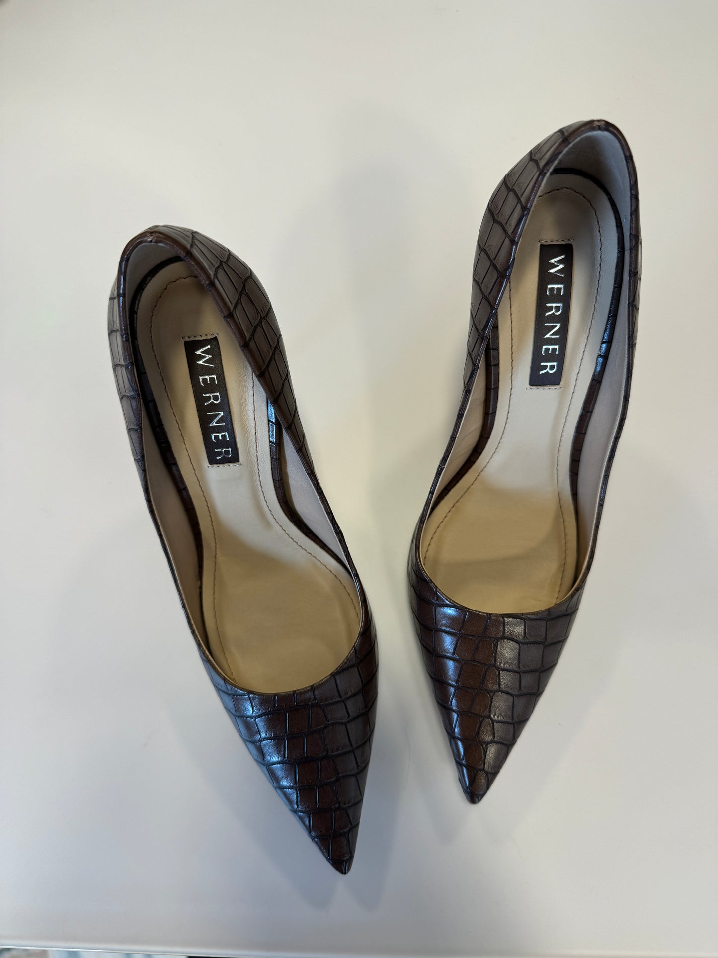 Décolleté crocco marrone cioccolato