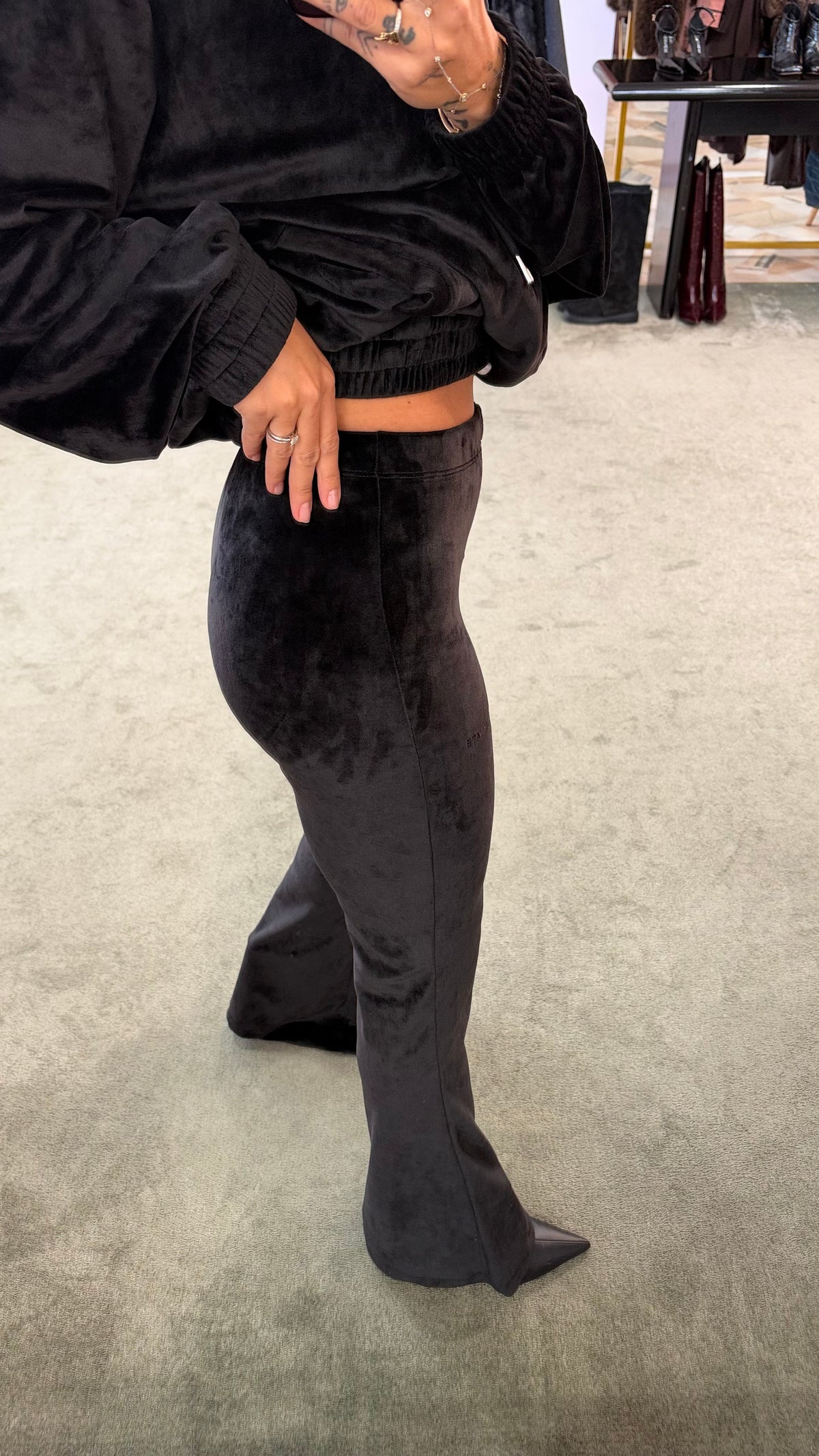 Pantaloni in ciniglia flare Hinnominate