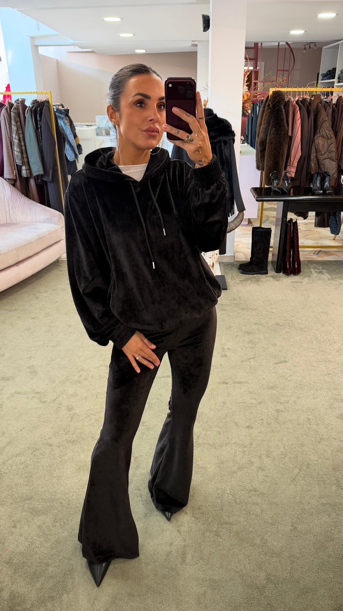 Pantaloni in ciniglia flare Hinnominate