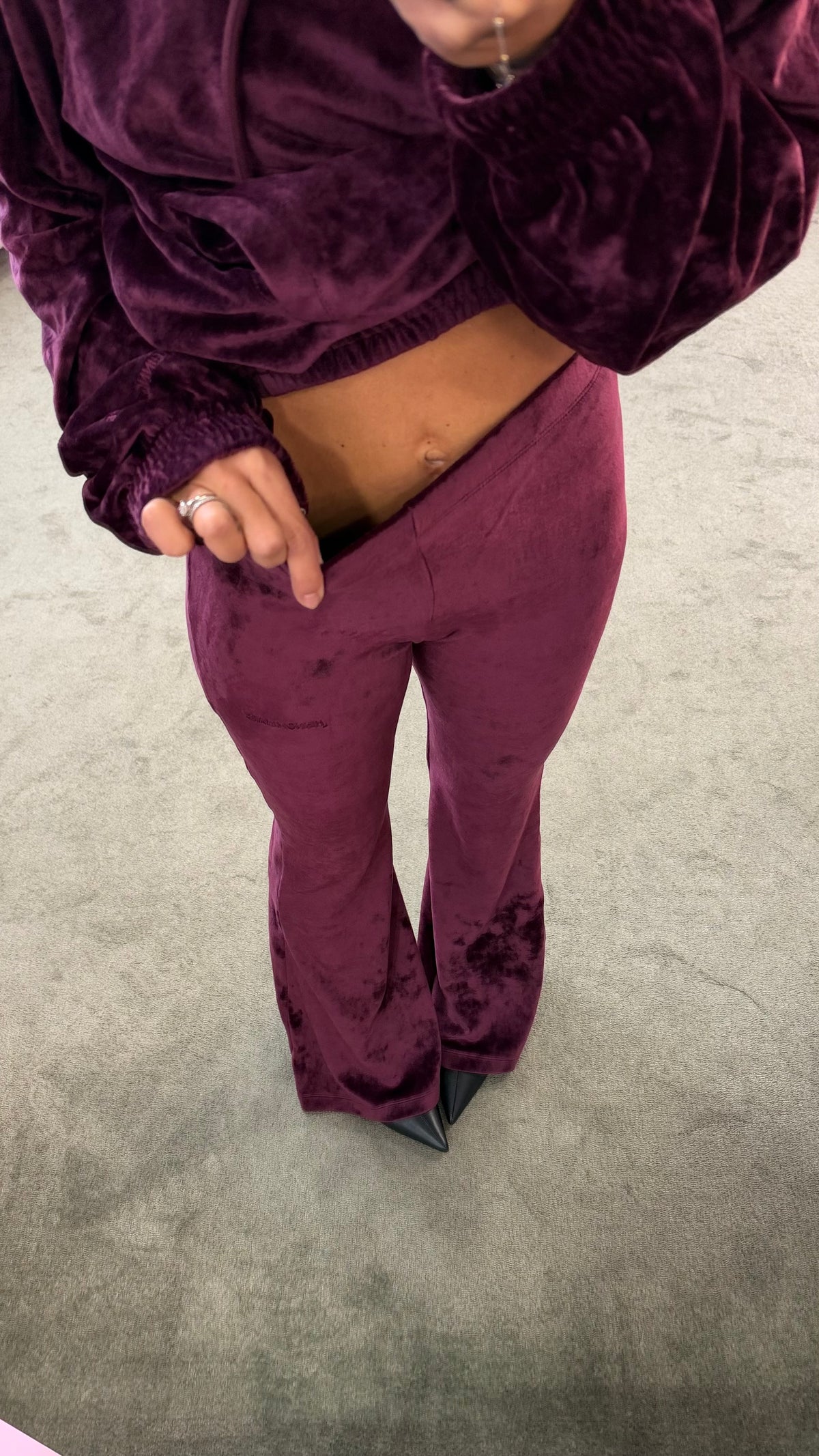 Pantaloni in ciniglia flare Hinnominate
