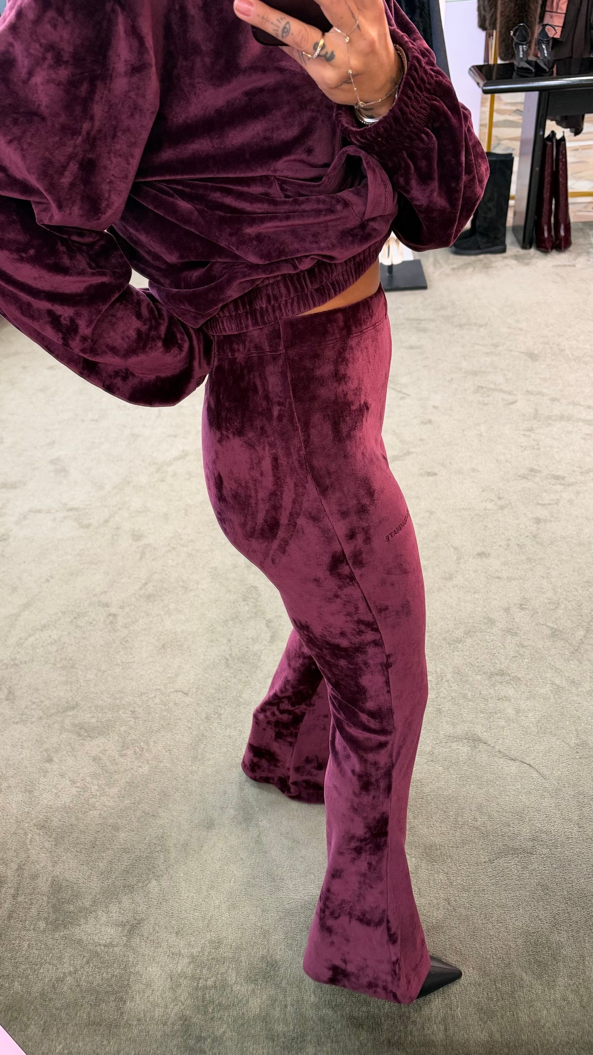 Pantaloni in ciniglia flare Hinnominate