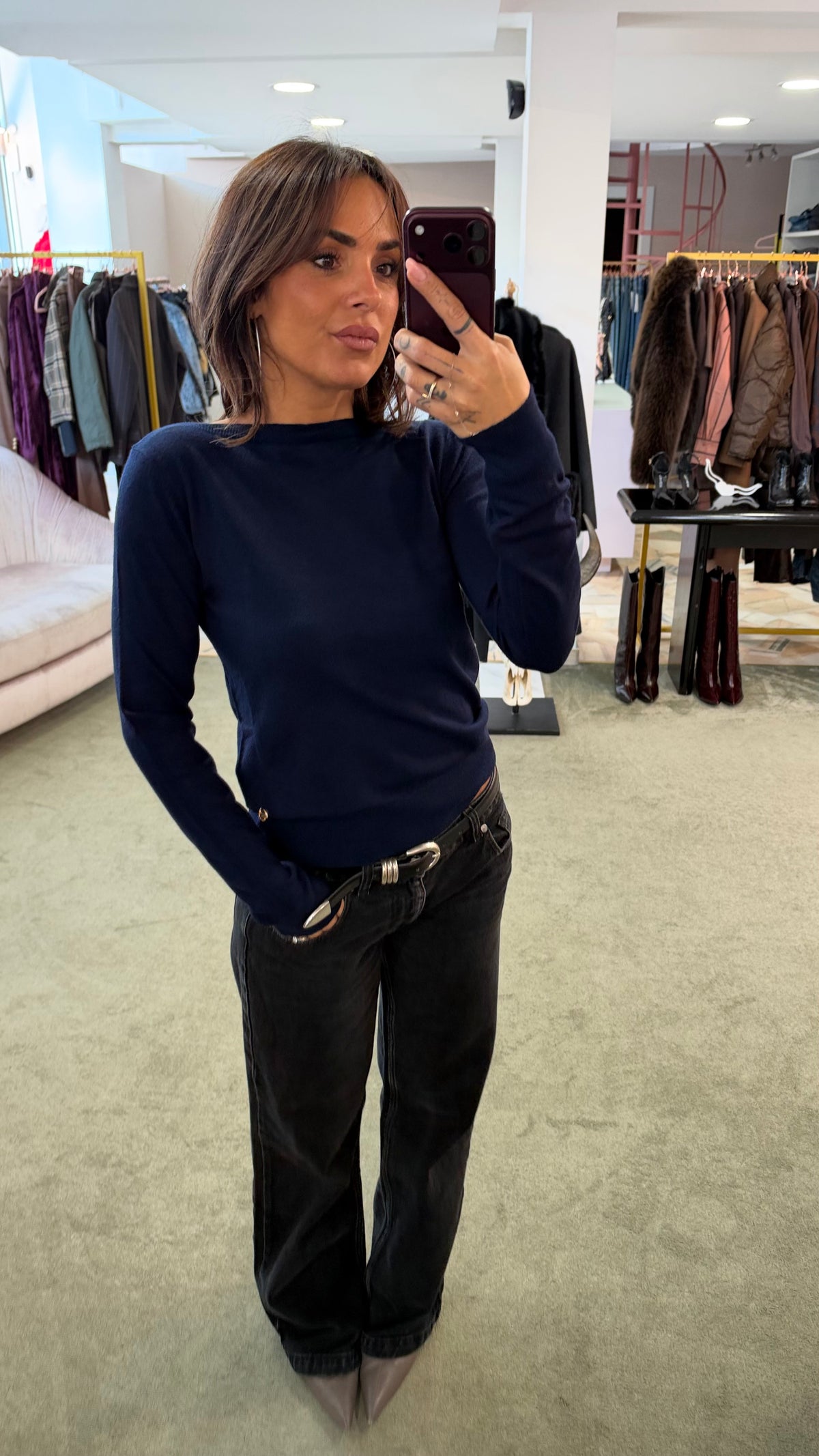 Maglione scollo a barchetta tk