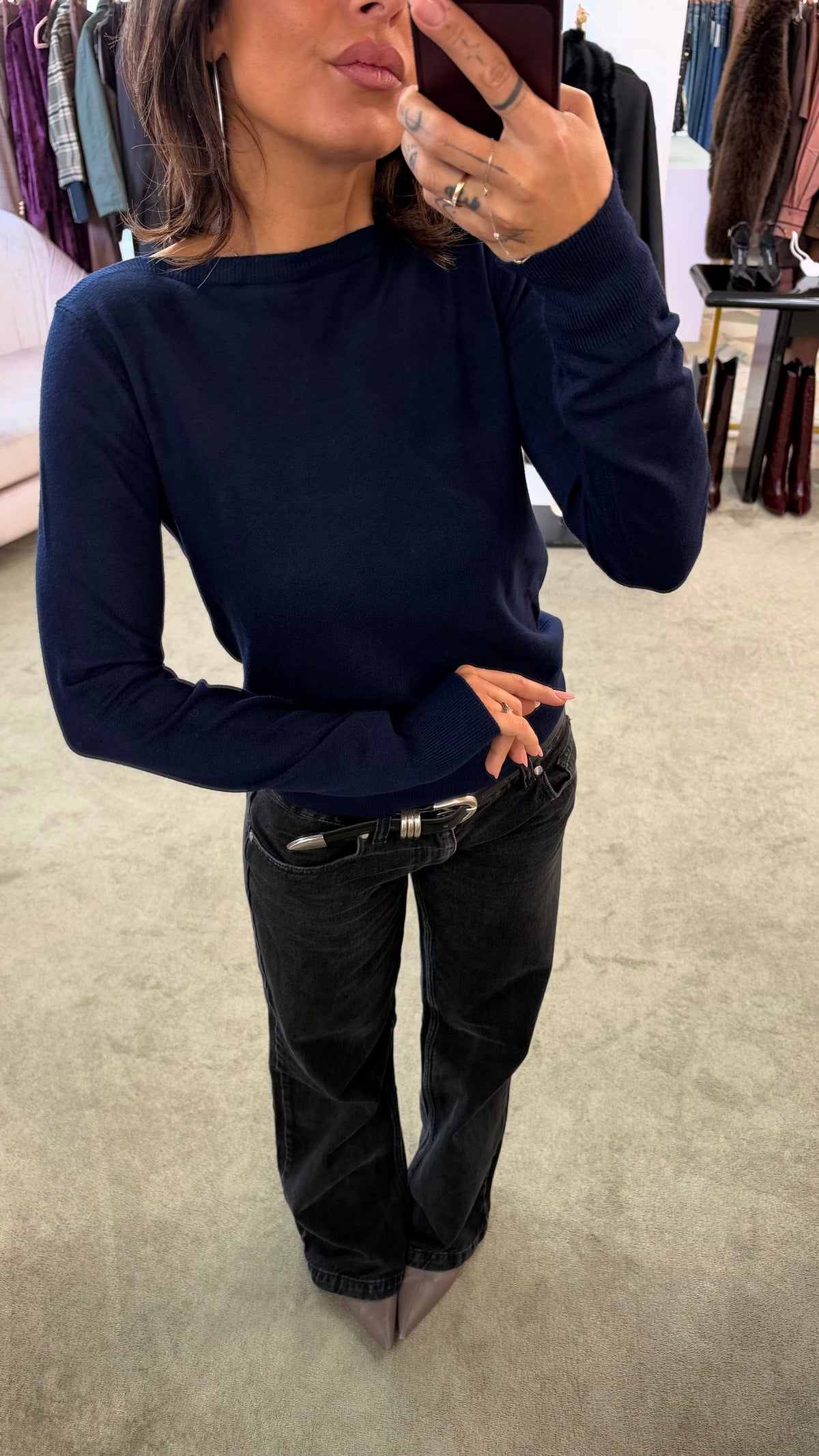 Maglione scollo a barchetta tk