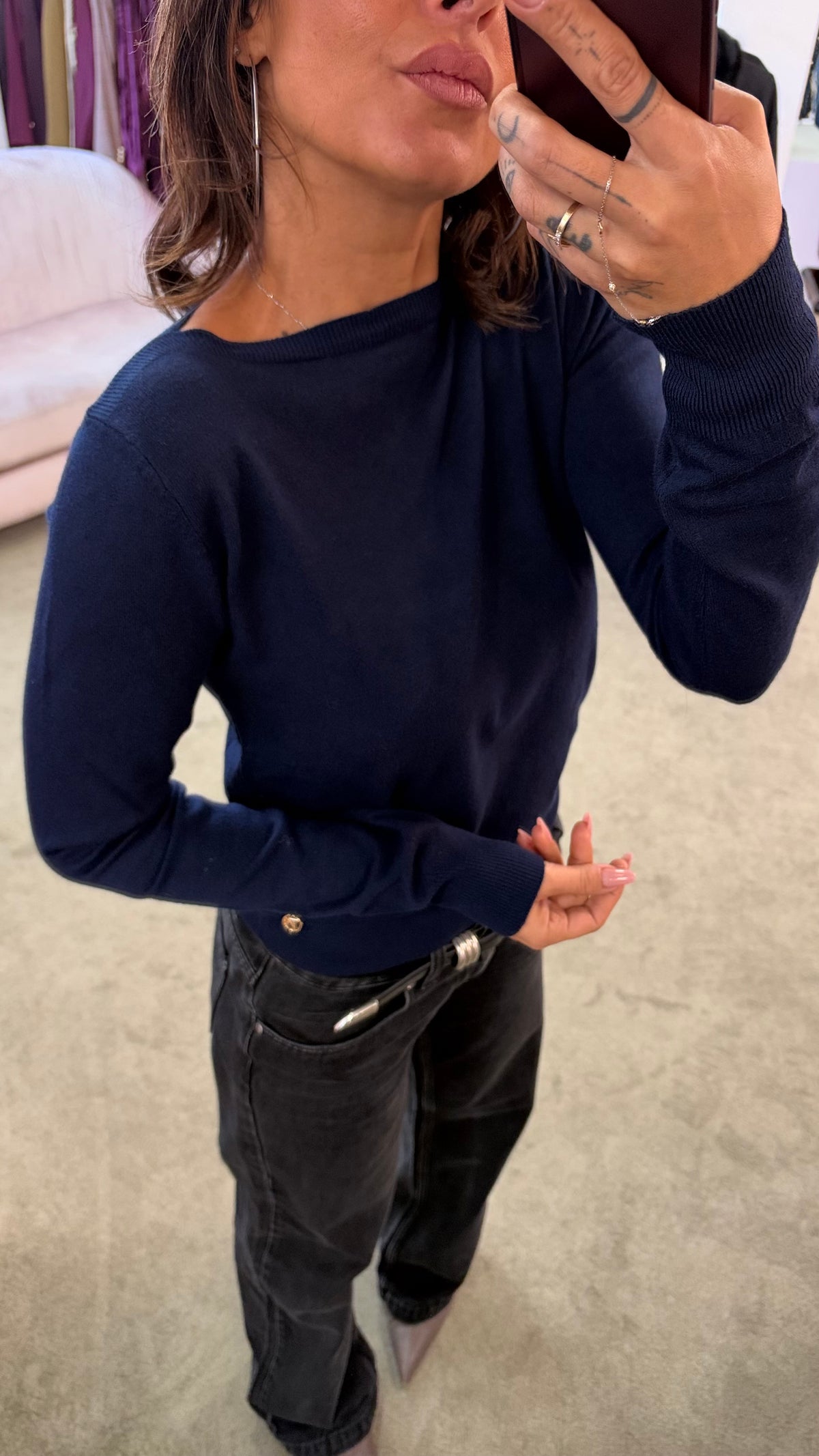 Maglione scollo a barchetta tk