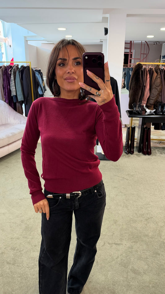 Maglione scollo a barchetta tk