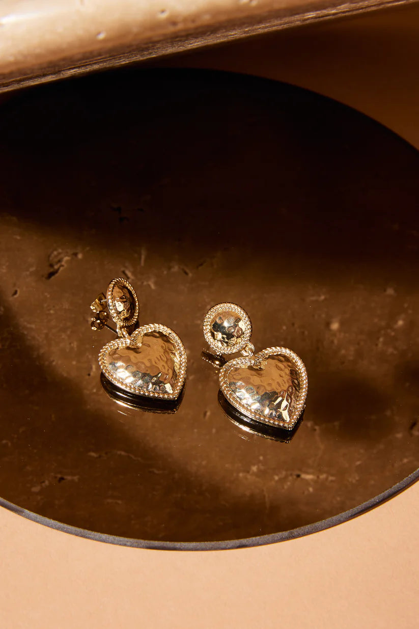 Orecchini cuore gold