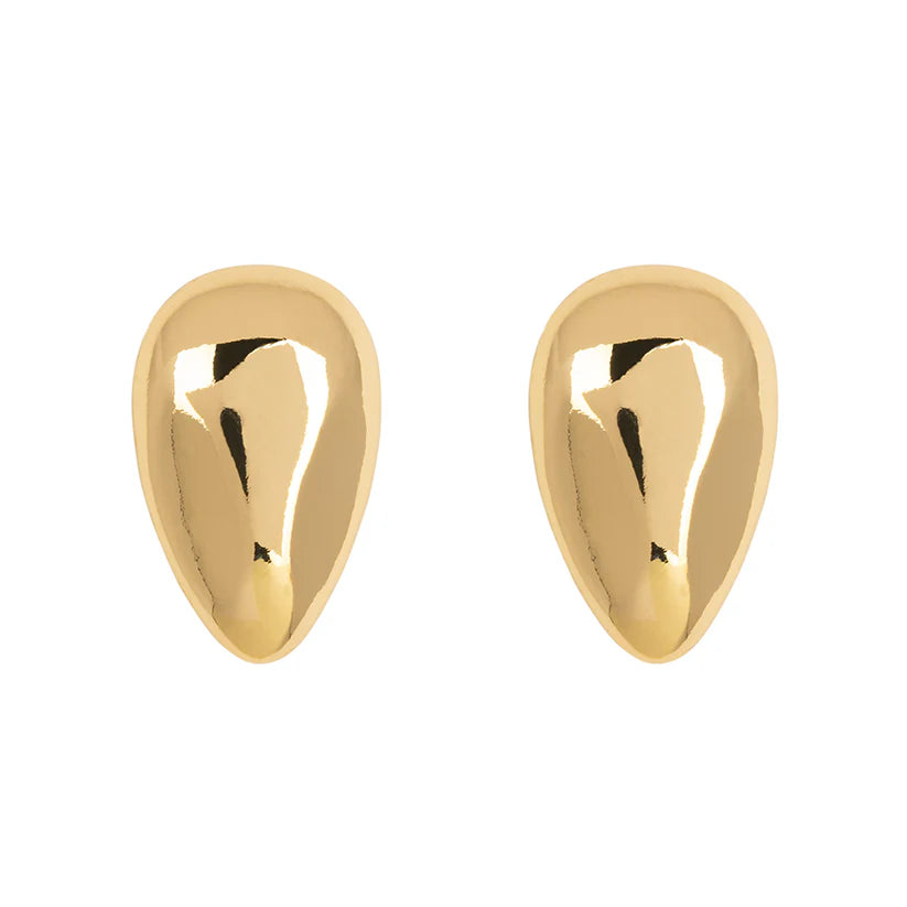 Orecchini gocce ovali gold