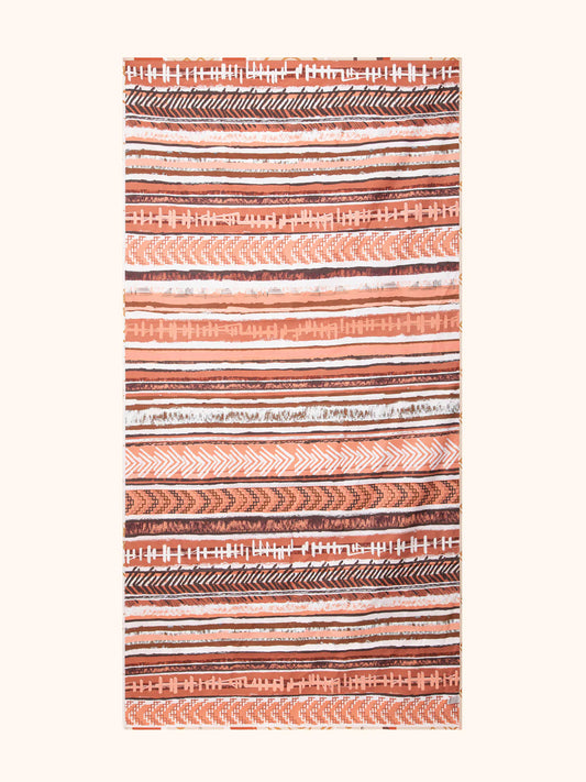 Telo mare fantasia arancio reversibile Me Fui