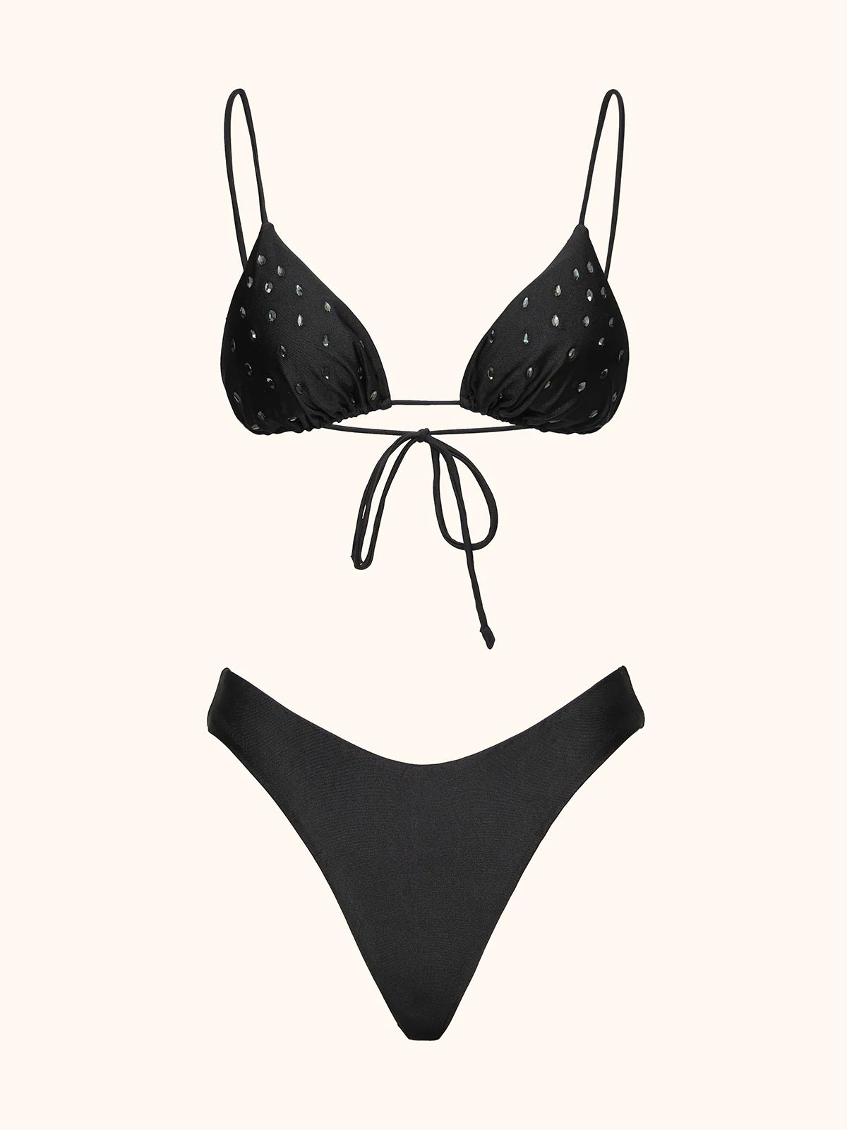 Bikini triangolo nero crystal Me Fui