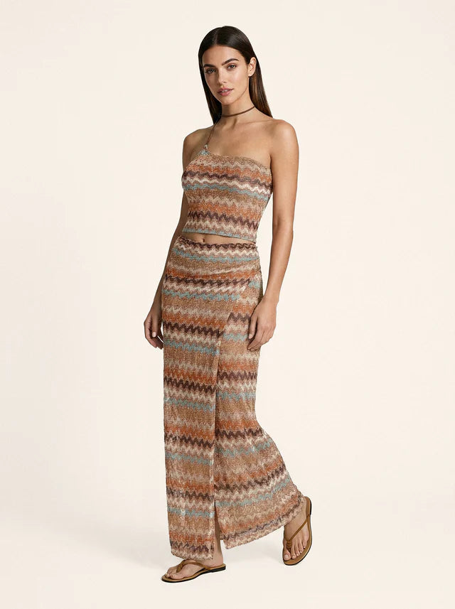 Gonna pareo simil missoni caramel Me Fui