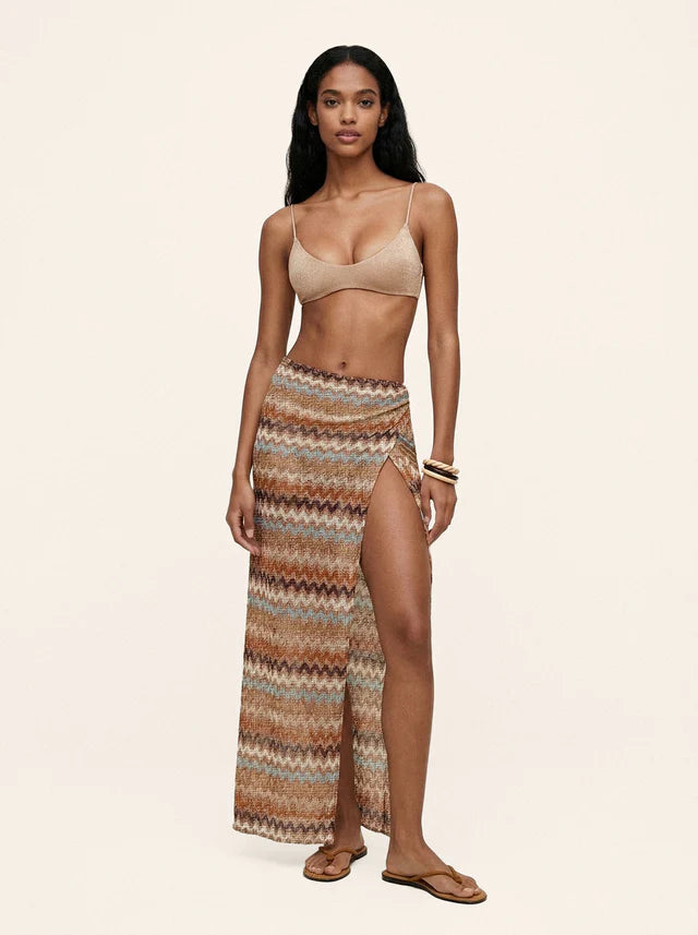 Gonna pareo simil missoni caramel Me Fui