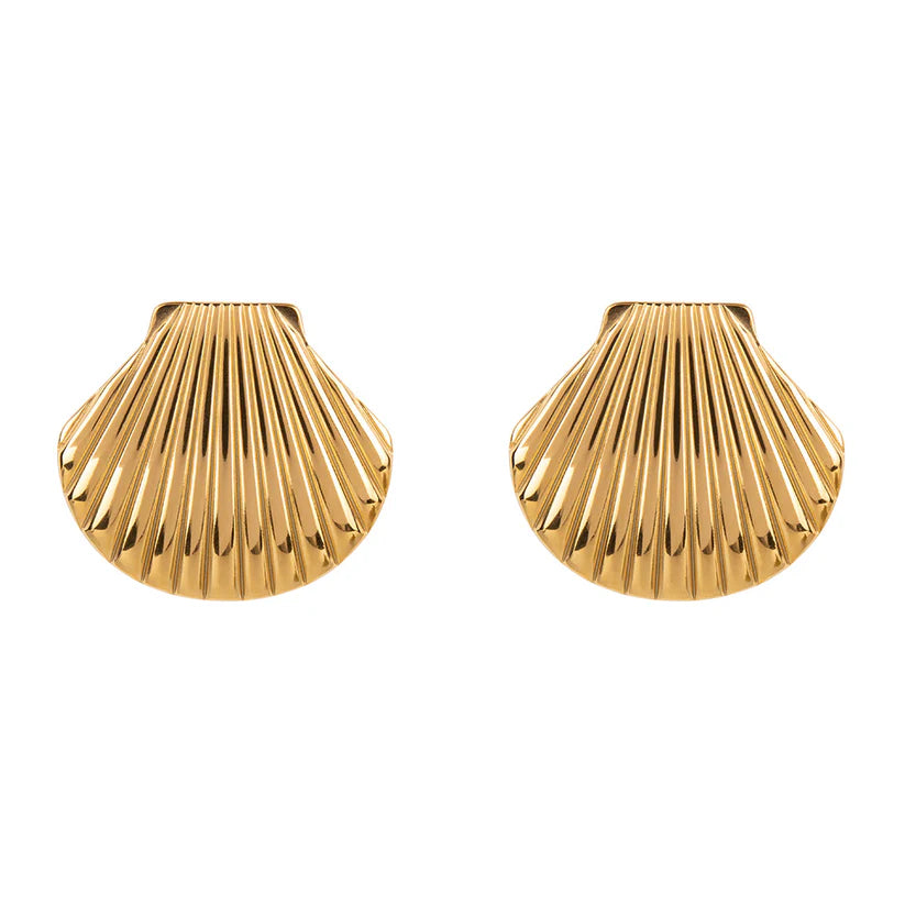 Orecchini conchiglia gold