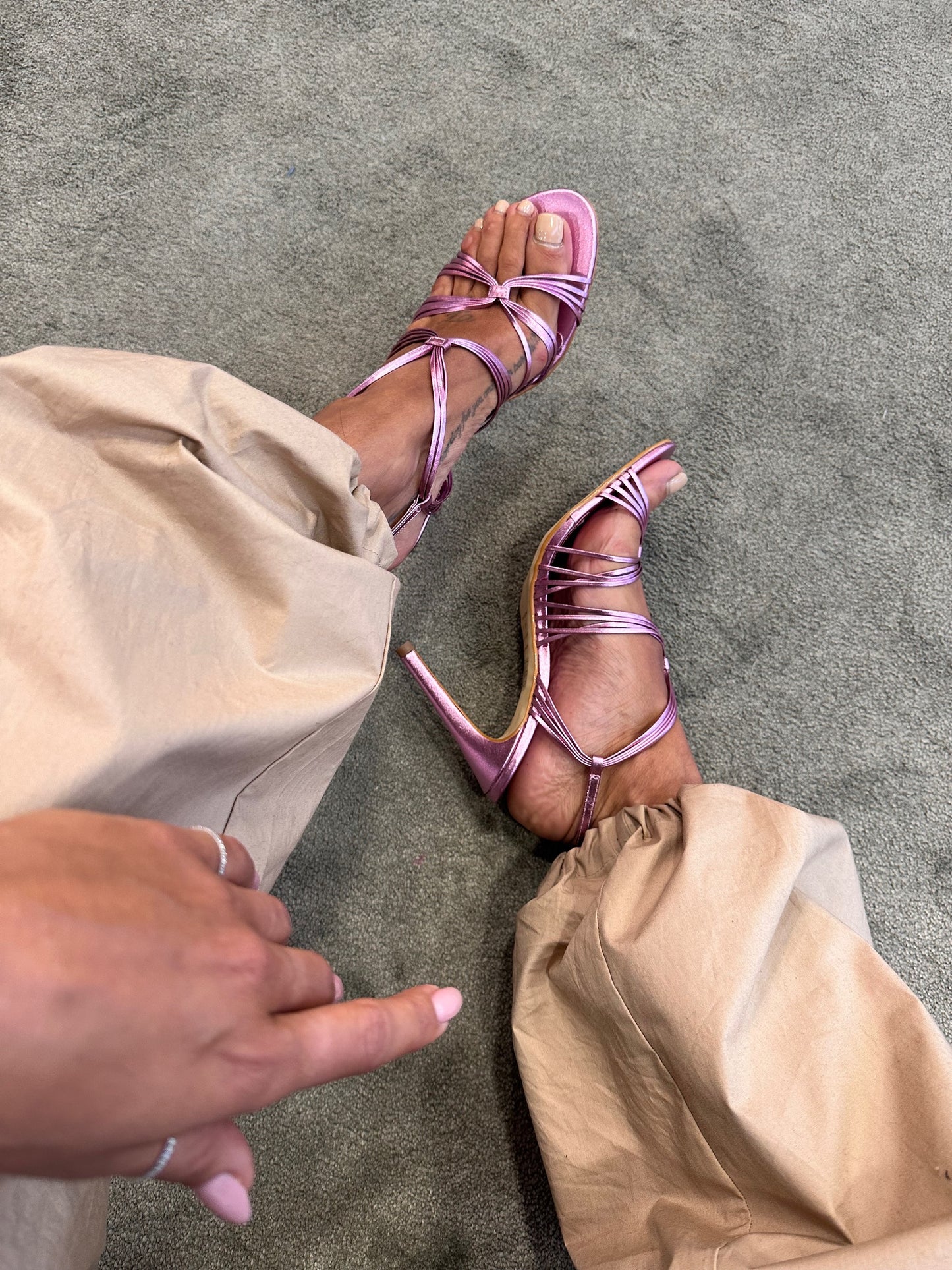 Sandalo metal pink