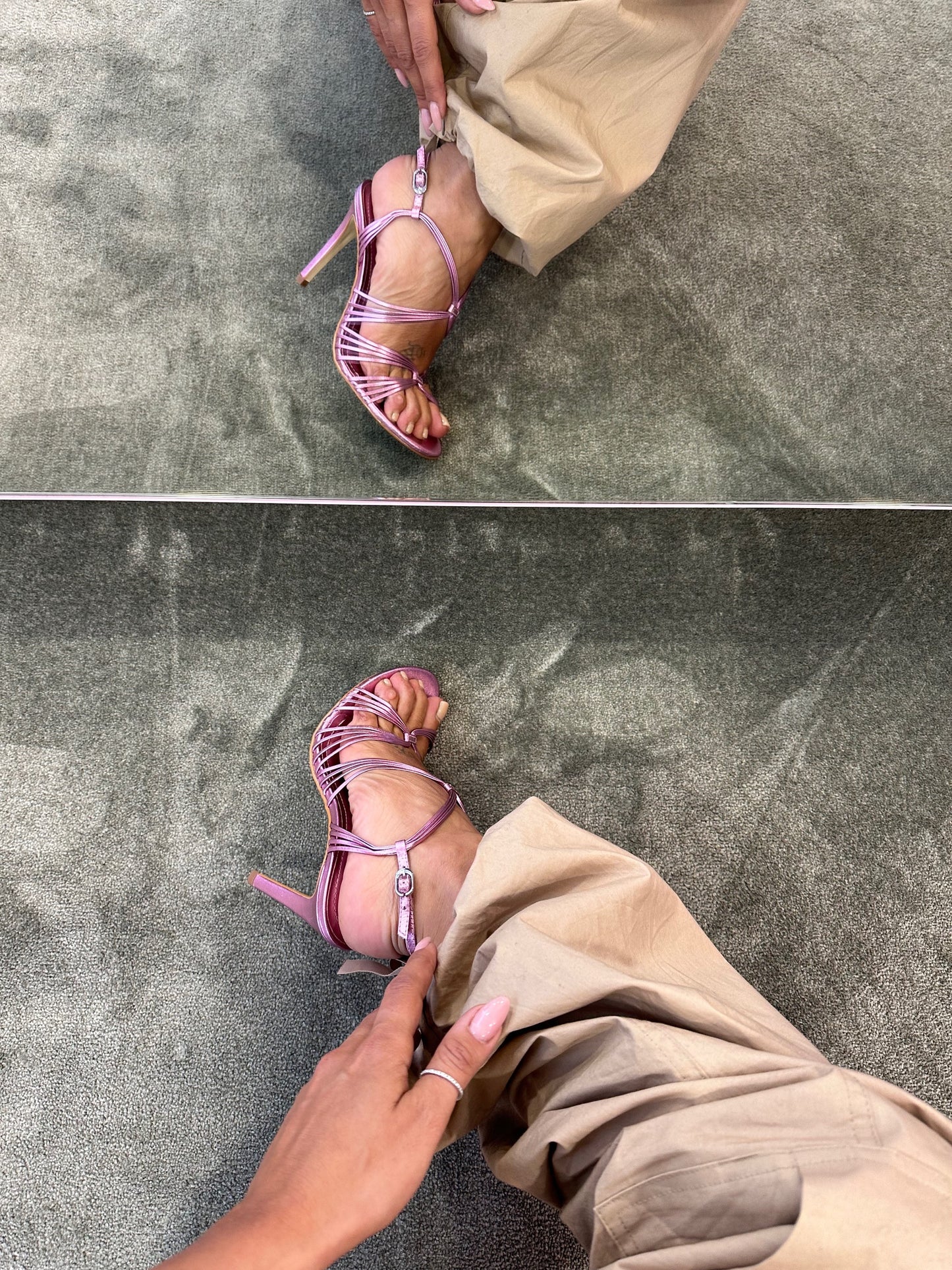 Sandalo metal pink