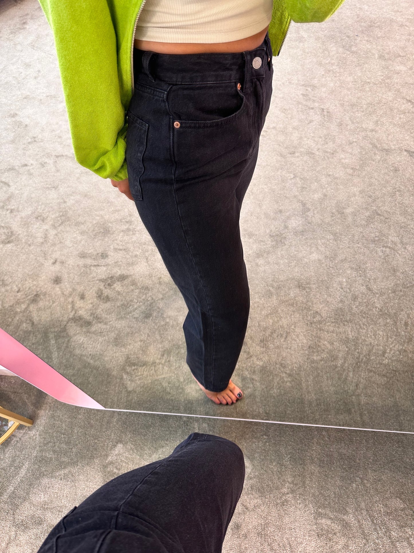 Jeans mom black