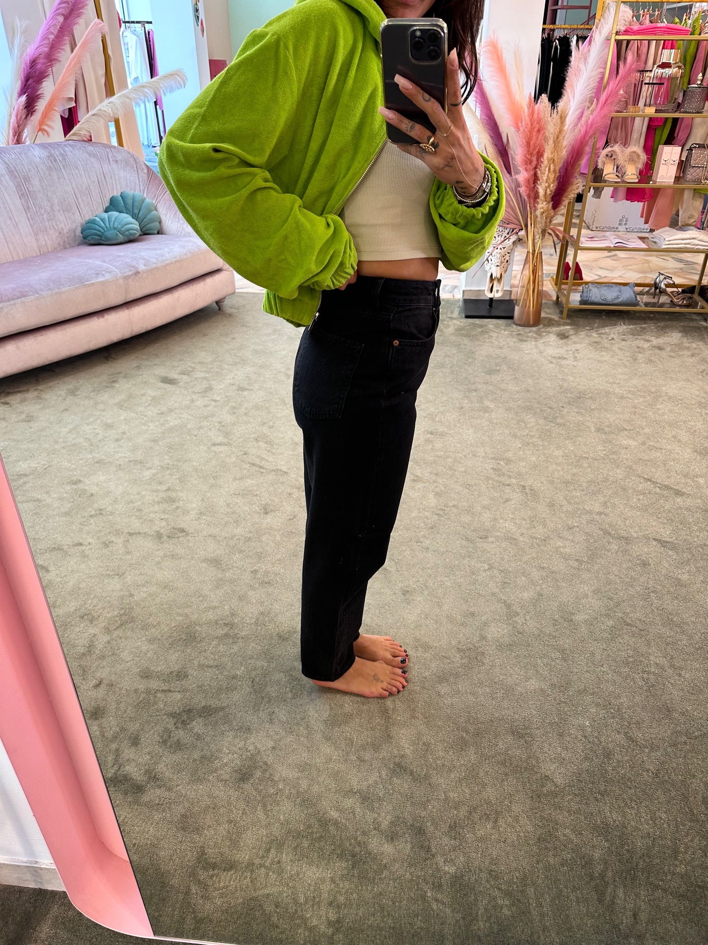 Jeans mom black
